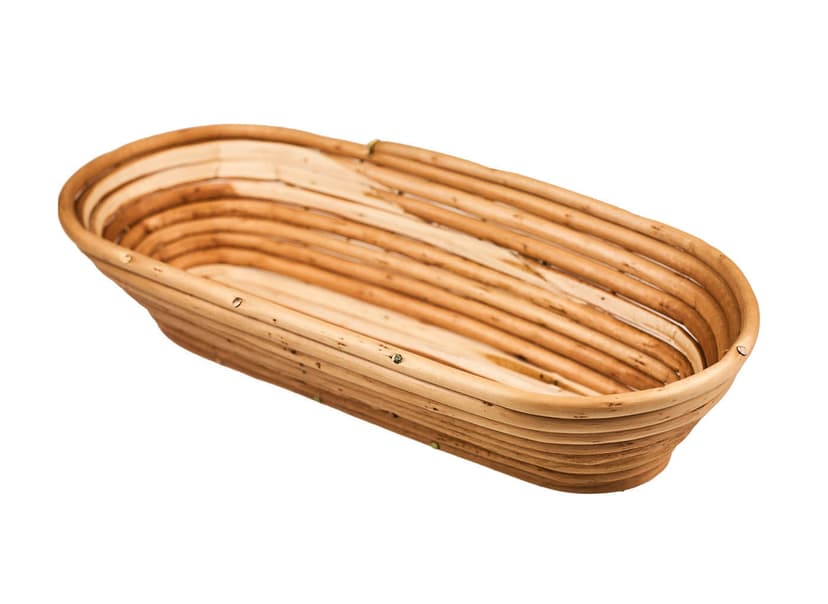 Koszyk wiklinowy podłużny do wyrastania chleba 0,6 kg (28x12 cm)