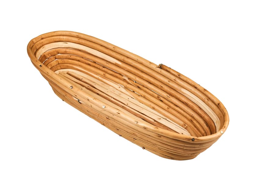 Koszyk wiklinowy podłużny do wyrastania chleba 1,2 kg (37,5x12,5 cm)