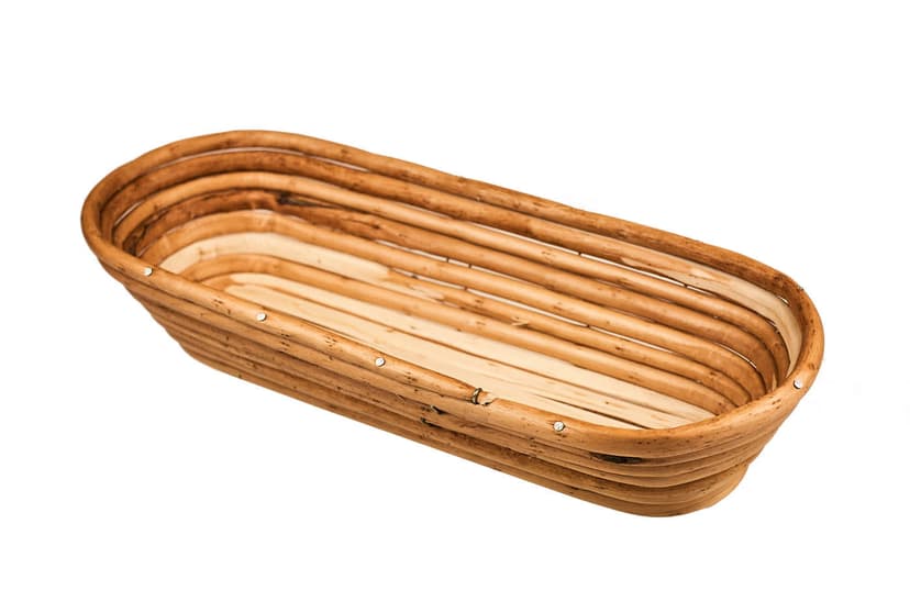 Koszyk wiklinowy podłużny do wyrastania chleba 1,2 kg (36x13 cm)