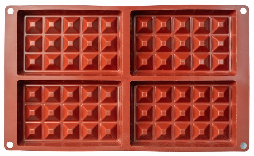 Forma silikonowa do wypieku gofrów Waffel Classic 4 gniazda