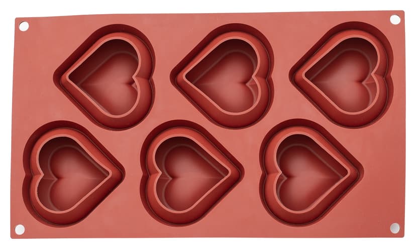 Forma silikonowa do wypieku SERCA 3D 6 gniazd