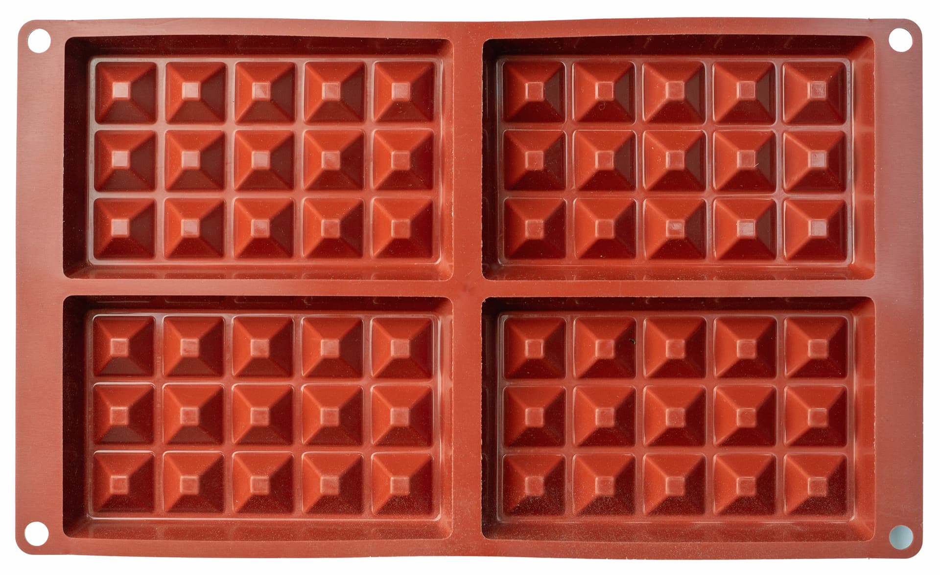 Forma silikonowa do wypieku gofrów Waffel Classic 4 gniazda